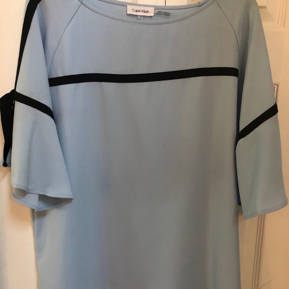 NWOT Calvin Klein Light Blue Blouse